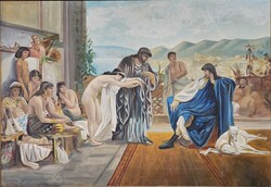 Victor Julien Giraud (French, 1840-1871) után: Barcsai Ferenc 1950: Rabszolga piac