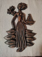 Retro Balaton  sellő bronz ? falidísz