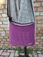 Női kordbársony válltáska