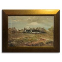 Nemes Tibor (1955- ) farm, 1987 - artistically made watercolor work framed /invoice provided/