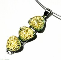 Arany  kavicsok NEMESACÉL nyaklánc