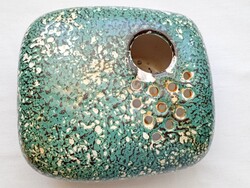 Kerámia ikebanatartó 17x15x8cm Iparművészeti retro kavics váza