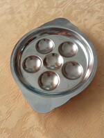 Stainless steel egg holder with handle