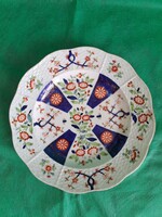 ANTIK Herendi Imari mintás tányér, szalag-koronás jelzéssel (1884-1896), ritka