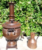 65 cm!  Antik orosz Lomov szamovár. / Tula