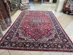 Álomszép hatalmas iráni keshan kézi 255x350 gyapjú perzsa szőnyeg FZ87