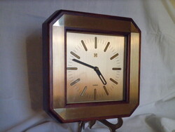 Német fa és réz kombináció elektromos falióra