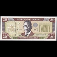 Libéria 20 Dollars 1999 P-23a UNC
