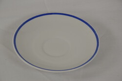 Kék csíkos Hollóházi porcelán csészealj A047