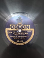 Berthe Sylva francia sanzon lemeze 1930-as évek, Art Deco korszak. Odeon gramofon lemez