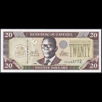Libéria 20 Dollars 2003 P-28a UNC