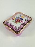 Friedrich Eger & Co. / PM német porcelán dobozka / gyógyszeres szelence