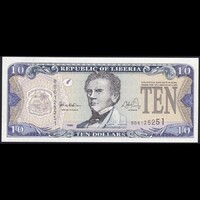 Libéria 10 Dollars 1999 P-22 UNC