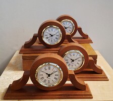 Bükkfából készült asztali órák , quartz szerkezettel  cseresznye színben  ÚJ !