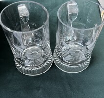 Ajka Crystal Carved Mug in Perfect Condition - Uninscribed