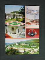 Képeslap,Szlovákia,Svätý Anton,Szentantal kastély,városi látkép,részlet,1970-