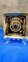 Versace Rosenthal Golden Medusa kistányér / kínáló tálca - 24 karátos aranyozás- gyűjtői darab
