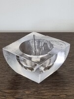 Kosta Boda  Fossil svéd művészi  jégüveg mécsestartó - Kjell Engeman tervezése