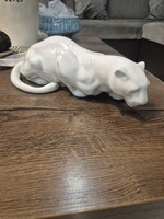 Zsolnay fehér párduc