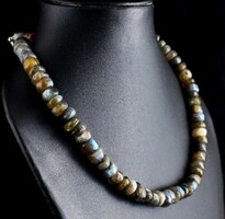 Termeszetes 448Ct  Labradorit Asvany Nyaklánc