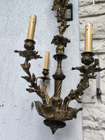 Antik réz csillàr rokokó stílusú bronz Réz csillár öntvény nem lemez !