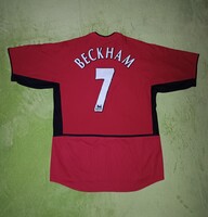 M-es vintage nike David Beckham Manchester United FC (2002/04) hazai mez