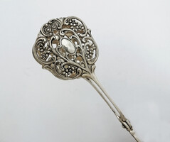 Német 800-as ezüst süteményes csipesz, tortacsipesz