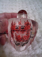 Antique Inside-Painted Chinese Crystal Tobacco Bottle