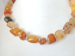 Méz opál , karneol nyaklánc