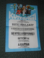 MOKÉP,mozi plakát,poszter,Mekk Elek Kutyalagzi bábfilm rajzfilm,1980-  , - 59cmx41cm -