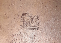 Tálca számozott - 878 - Hotel Imperial BP  Art Krupp Berndorf 26x19x2cm alpaka apakka alpacca