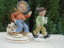 2 db Bertram jellegű német porceán figura