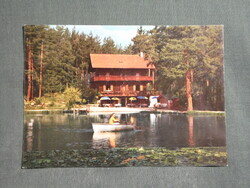 Képeslap,Olaszország,Lago di Fiè,Fiè-tó,fogadó,étterem látkép,részlet,1980-