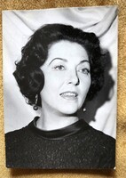 LUKÁCS MARGIT SZÍNMŰVÉSZ ALÁÍRT DEDIKÁLT FOTÓ 1966 AUTOGRAM FÉNYKÉP SZINMŰVÉSZET SZINHÁZ