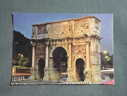 Képeslap,Olaszország,Róma,Constantinus Diadalíve,városi látkép,részlet,1980-