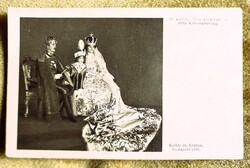 Coronation Buda 1916 Last Hungarian King Charles IV Vintage Photo Postcard Szent Korona