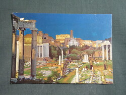 Képeslap,Olaszország,Róma,Forum Romanum múzeum,városi látkép,részlet,1980-