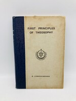 1928, First Principles Of Theosophy - okkultizmussal foglalkozó antik könyvritkaság