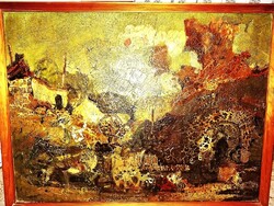 Wrabel Sándor (1956 forradalom festője) impozáns tájképe eladó