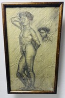 Woman Nude - Pencil Drawing