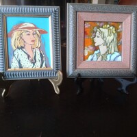 HERNÁDI PAULA TŰZZOMÁNC  KÉPEK / 2 DB/