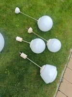 Retró csillár MID century csehszlovák designer opál üveg