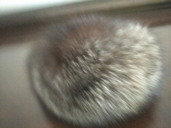 Ezüst róka szőrmesapka