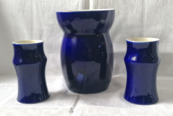 Retro Kispest granite vase
