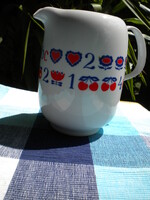 Alföldi porcelán ABC mintás kancsó kiöntő kanna