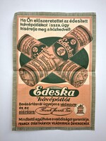 Régi reklám kis plakát Franck Edeska