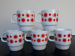 5 db Alföldi porcelán Napocskás bögre