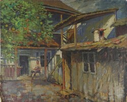 1X192 Pálla Jenő (1883-1958) : Nyári udvar 1937