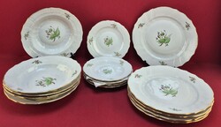 Herendi Hecsedli Rocaille Pattern Plate for Table Setting