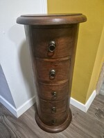 5 fiókos kerek komód